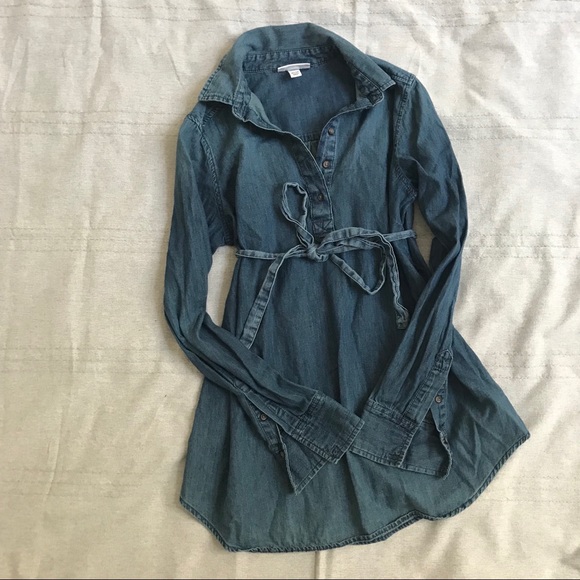 Liz Lange denim maternity top XS - Picture 3 of 4